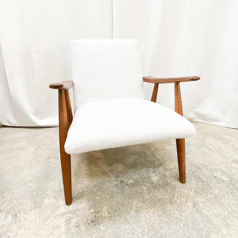 Renewed MCM Teak Accent Lounge Chair