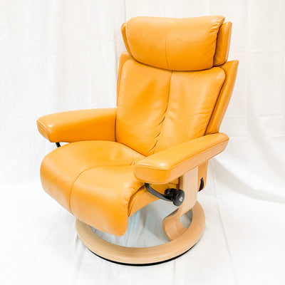 Norwegian “Stressless” Accent Reclining Lounge Chair