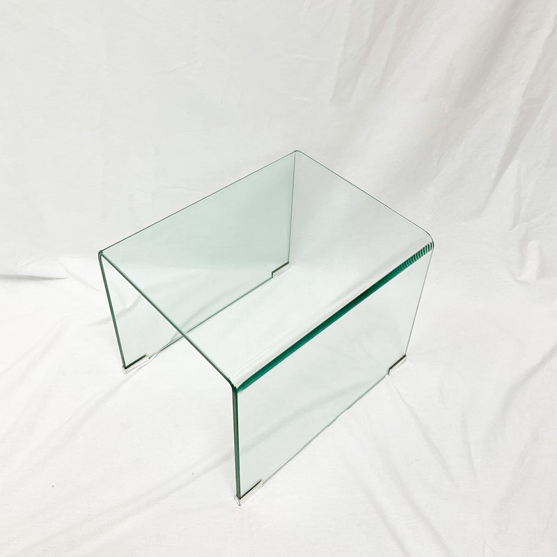 Waterfall End Table (Tempered Glass)