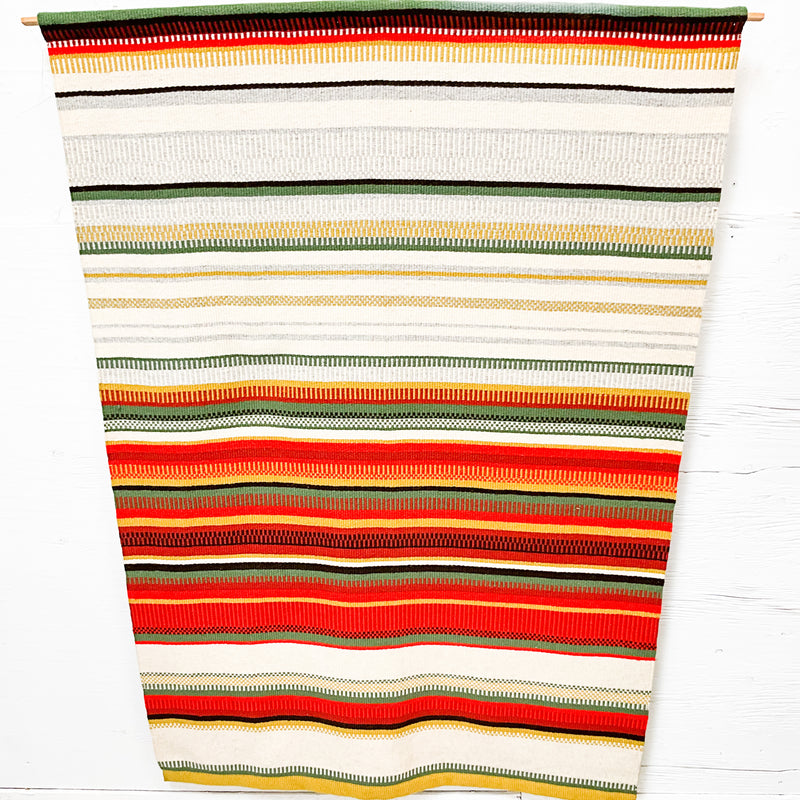 MCM Striped Woven Wall Hanging Tapestry