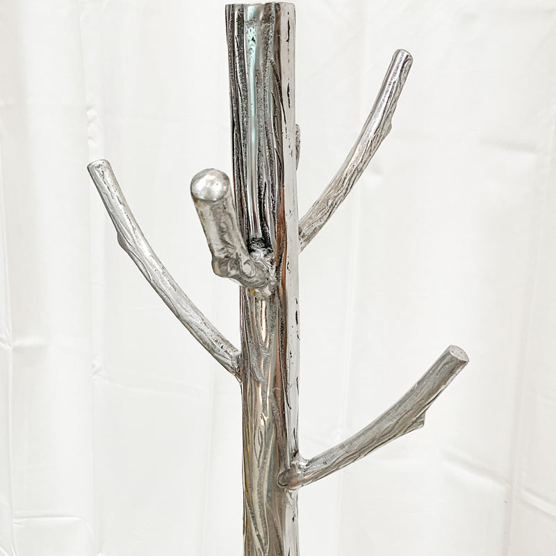 Chrome Tree Standing Coat Rack