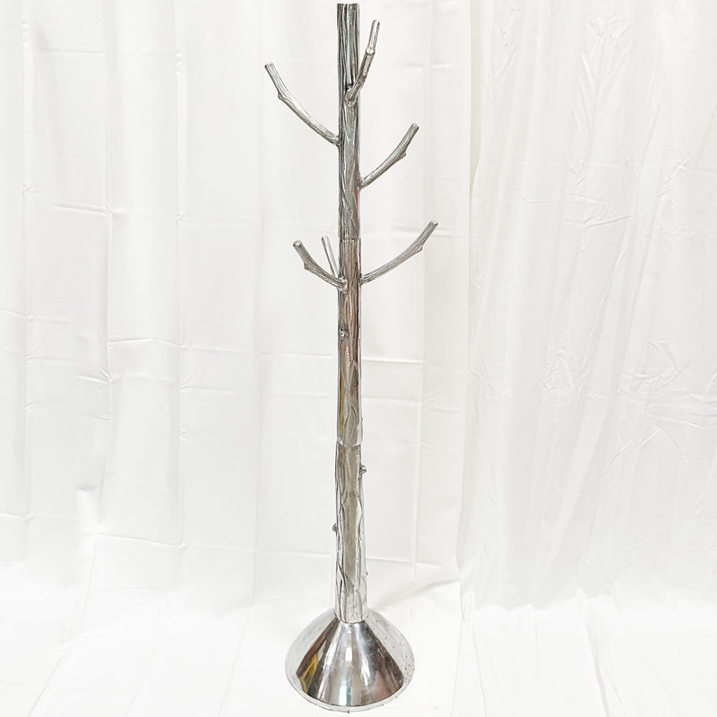 Chrome Tree Standing Coat Rack