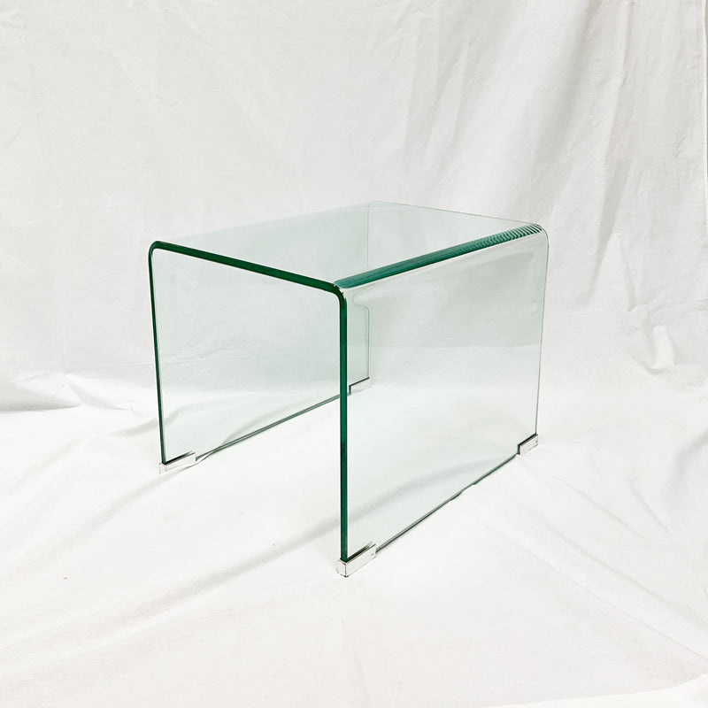 Waterfall End Table (Tempered Glass)