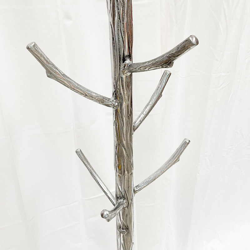 Chrome Tree Standing Coat Rack