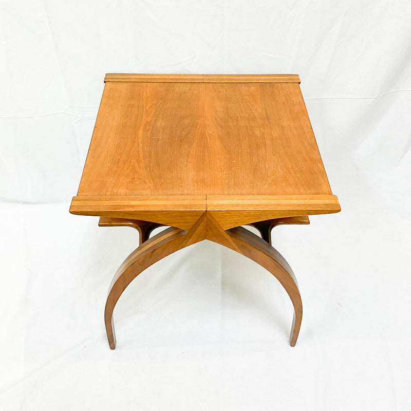 1960s MCM End Table Made of Exotic Fruitwood