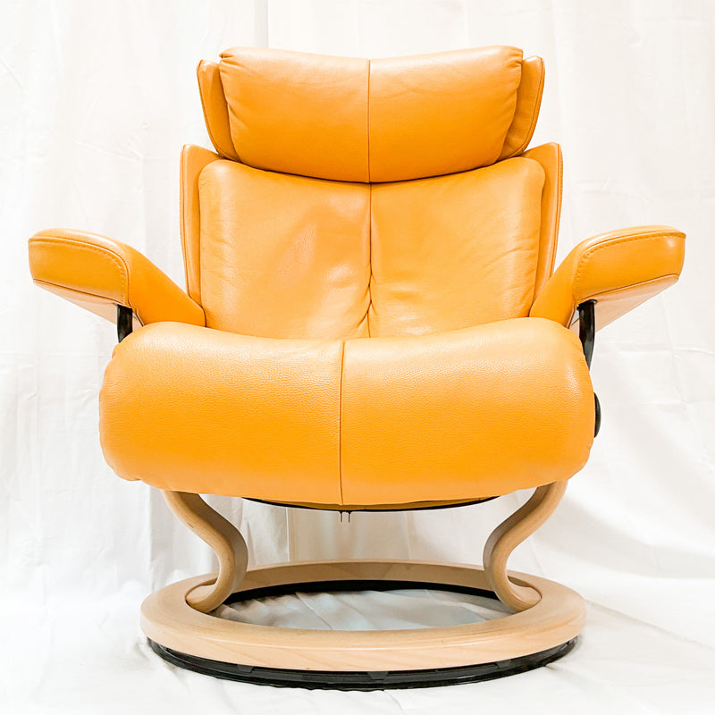 Norwegian “Stressless” Accent Reclining Lounge Chair