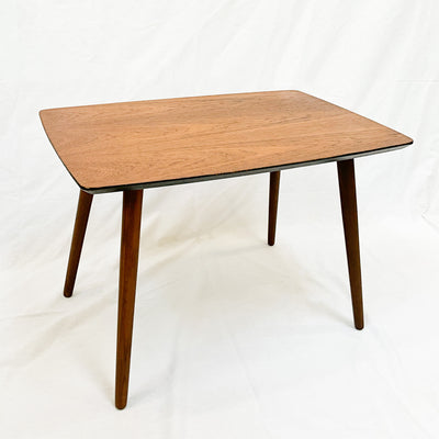 MCM Teak Angled Leg Accent Table