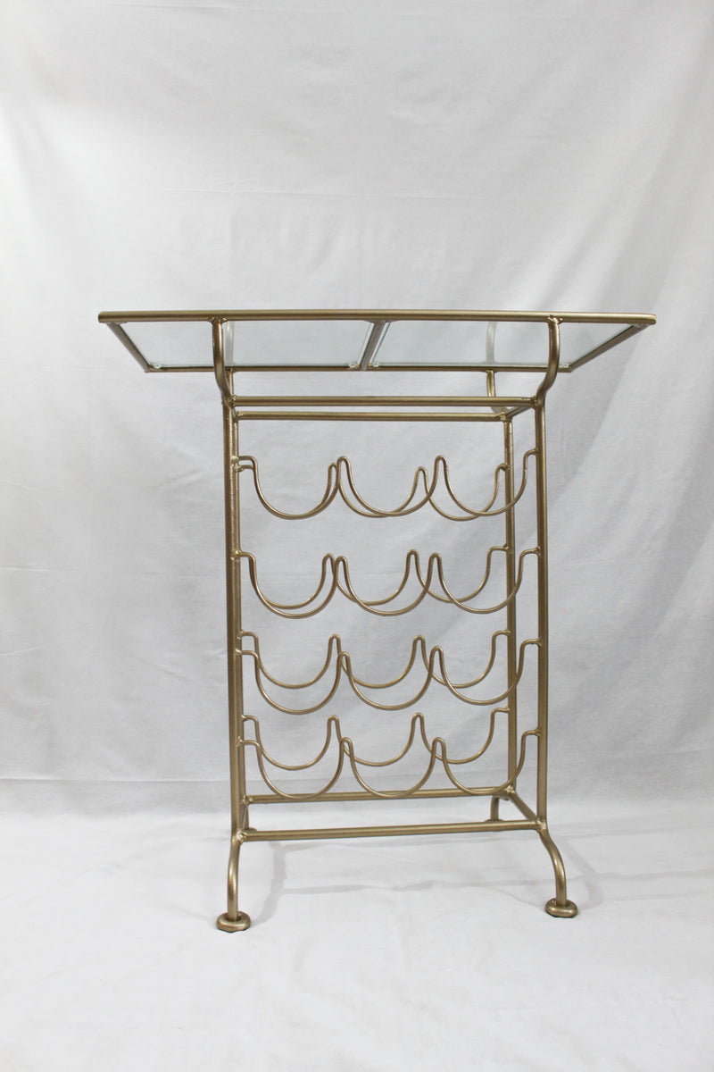 Vintage Iron Wine Rack & Mixing Stand