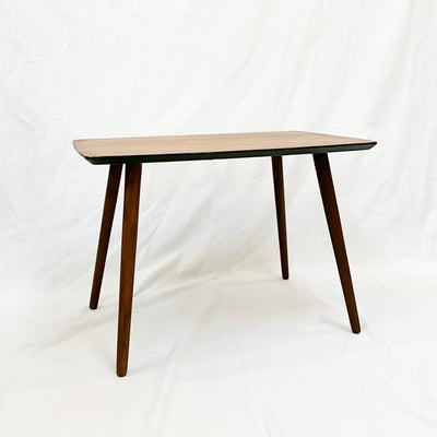 MCM Teak Angled Leg Accent Table